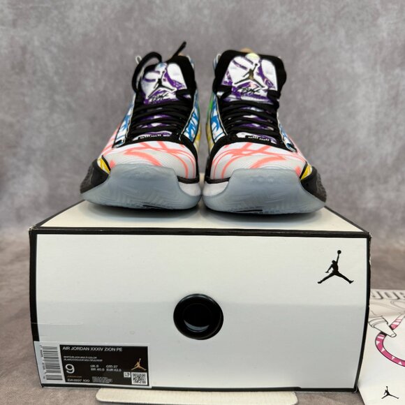 Air Jordan XXXIV “Zion” PE – White/Black/Multi-Color | Men’s Size 9 | New in Box